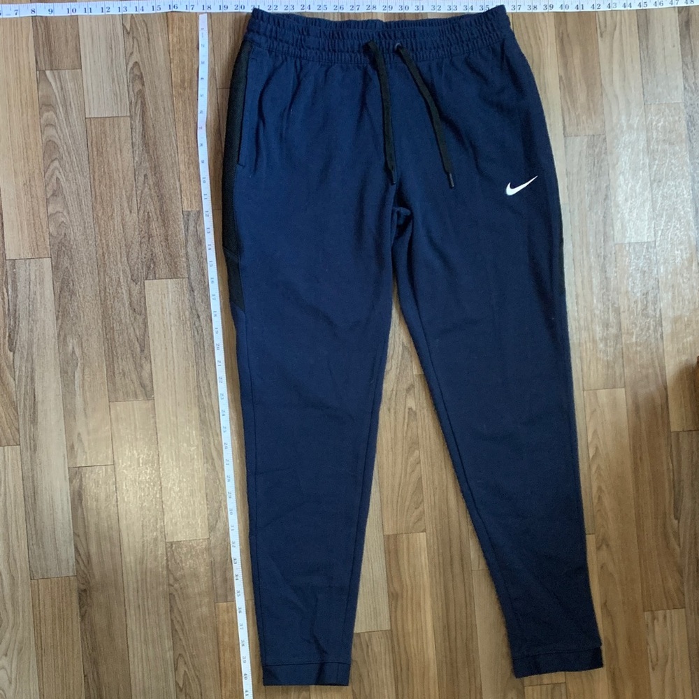 Nike Women's Blue Joggers with White Swoosh